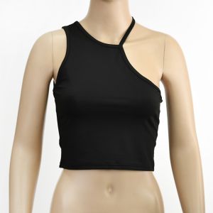 ONEFASHIONMALL Tanktop Crop Top Wanita Baju Kaos Model Halter Sling Atasan Fashion Tali Samping BR184