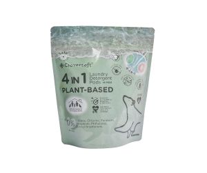 (1 CARTON 24 POUCHES) Cloversoft Plant Based 4 in 1 Anti Dust Mite Laundry Pods (Garden by the Ocean) 46 Pods per Pouch