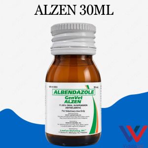 ALZEN GenVet Albendazole 30mL 11.25% Livestock Deworming Suspension Anthelmintic for Cattle & Carabao