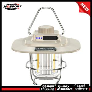 【HOSPORT】 Universal Hanging Tent Lamp Stepless Dimming Waterproof IPX4 Rechargeable for Outdoors for Hiking Camp for Home