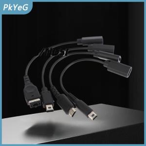 PkYeG 1 3pcs Loại C Trò chơi giao diện điều khiển chuyển đổi cáp cho NDSi gbasp WiiU 3dsl NDSL dòng điện USB C sạc cáp dây dây