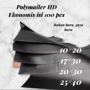 Polymailer HD EKONOMIS hitam 10X20 (isi 100) ekonomis termurah bisa cod