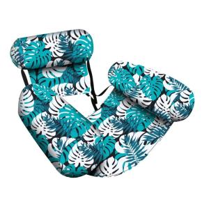 Floating Chair Inflatable Pool Lounge Pattern Floating Mat Hammock Blow Up Water Chairs for Adults Relaxation