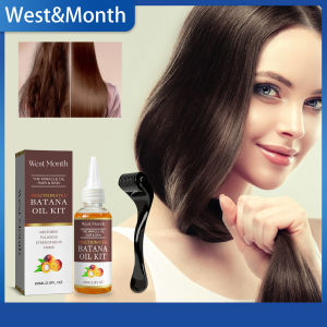 West Month Batana Oil Kit Moisturizing Repair Dry Hair Prevent Dropping Restore Hair Vitality Strengthen Brittle Hair Mild And Non-Sticky Hair Thickening Care Hair Loss Treatment Oil Beauty Health Hair Care Product