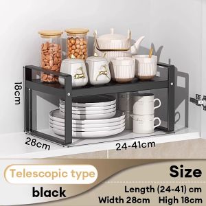 Kuga Kitchen desktop racks expandable and stackable rack countertop cabinets under sink dish cabinets