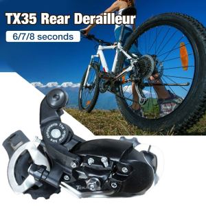 Monqiqi Gunung Belakang Panggil Belakang Sepeda Panggil TX35 Rear Derailleur 6 7 8 Speed Speed Rear Derailleur black