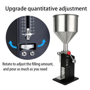 Manual Liquid Filling Machine A03 5-50ml Food Grade 304 Stainless Steel For Home Workshop Use