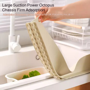 Water Stopper Thickened Baffle Splash-proof Suction Cup Soft and Durable Abrasion Resistance Silicone
