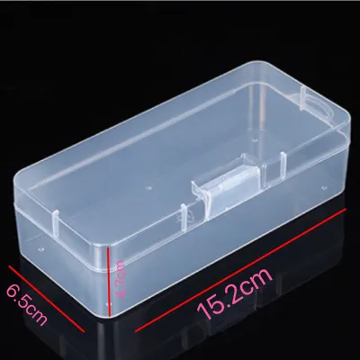 Transparent Plastic Storage Box Square Storage Multipurpose Pencil Jewelry Cosmetics Organizer Storage Case Organizer Container