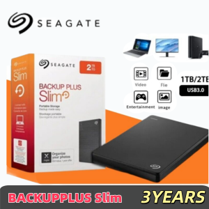 Seagate Plus Slim 1TB-6TB External Hard Drive Portable USB 3.0 External HDD High Speed Storage Portability Large Capacity