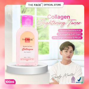The Face Collagen Toner 100 ml - Toner Flek Hitam Mencerahkan Kulit Kusam Vitamin C Anti Aging Mengencangkan Wajah Kolagen Pemutih Bikin Wajah Lebih Kenyal Firming Lifting Skincare BPOM Toner Wajah Semua Jenis Kulit