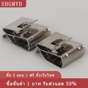 [COD] SHGMYD คลิปหนีบสายเคเบิลแผงโซลาร์เซลล์10ชิ้นตัวหนีบลวด PV ทำจากสเตนเลสสตีลสำหรับสายเคเบิลแบบ2สาย4เส้น