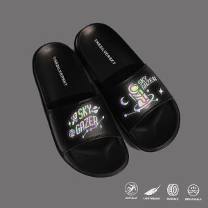Thesilversky Skygazer Reflektif Rainbow Sandal Slide