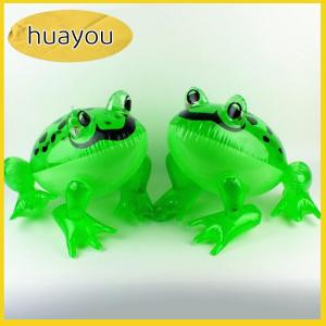 huayou Glowing Inflatable Green Bouncing Frog Toad Ballon Jungle Animal Toy Funny Kids Party Gift Birthday Wedding Decoration
