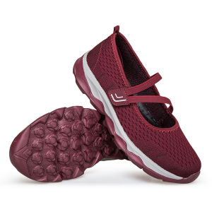 Sepatu Sneakers Wanita Outdoor Kasual Santai Luar Bernapas Anti Slip Sepatu Wanita Dewasa Flatshoes Olahraga Terbaru 038