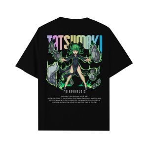 CallOut | Kaos Anime One punch man Karakter Tatsumaki Sablon Reflektif Rainbow Bahan Cotton Combed 24s High Quality