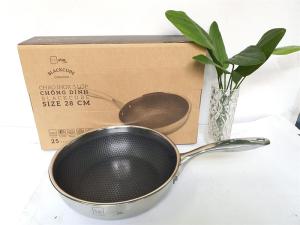 Chảo Sâu Lòng Blackcube Fivestar Inox 3 Lớp Size 16-28cm