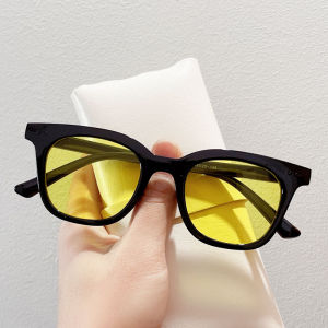 SUNYMALL ป้องกันรังสี แว่นกันแดด สําหรับผู้ชายและผู้หญิง ตัวกรองแสงยูวี เฉดสี แว่นตา วินเทจ กรอบสี่เหลี่ยม แว่นตากันลมสําหรับคู่รัก