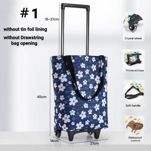 SG Gadget® 2 Wheel Shopping Cart Supermarket Shopping Trolleys Shopping Bags Shopping Carriers