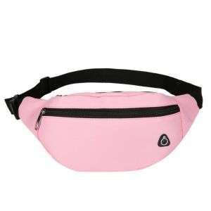 Women Men Travel Waist Bag Pack Solid Color Casual Functional Belt Shoulder Bag Fashion Sports Belt Pouch Phone Money Chest Bag