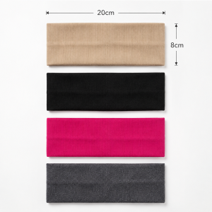 Wide Hairband Comfortable & Stylish Soft Skin-Friendly Breathable Sweat Absorbent Stretchy Non-Slip Multiple Colors