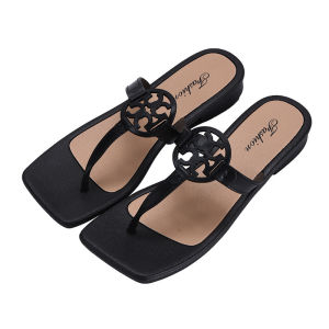 Free Shipping Same Style WomenS Wedge Heel Flip-Flops Summer Outdoor Non-Slip Sandals 2026 New Versatile Beach Shoes