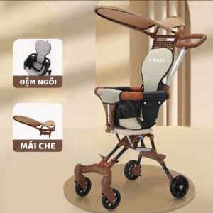 Xe đẩy cho bé Xe đẩy gấp gọn em bé đi du lịch siêu gọn nhẹ VBABY Q1