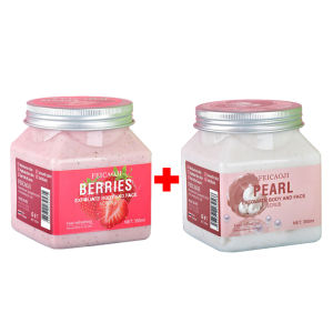 {ซื้อ 1 แถม 1}สครับผิวไข่มุกสครับขัดผิว ขัดขี้ไคลไทยครีม ช่วยผลัดเซลล์ผิวเก่า ความหมองคล้ำ กระจ่างใส 350g