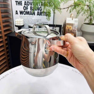 Nồi Inox Quai Vuông Chockmen C96 CKM-JYOP04 Size 12cm Dung Tích 1.5L Đun Sữa Chiên Ngập Dầu