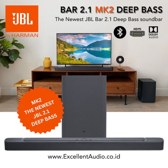 Speaker soundbar jbl bar 2 1 mk2 deep bass bar2 1 deep bass mkii