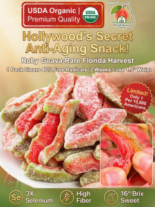 🍓 Delicious Pure Natural Dried Fruit Snacks / Candied Fruit / Fruit Preserves / Fruit Dried / Soft Fruity / Fresh / No Additives / Balanced Energy / Natural Nutrition Red Heart Guava Deseeded Preserved