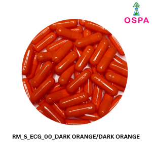 1000pcs Size 00 Dark Orange Color -OSPA High Quality Empty Gelatin Capsule