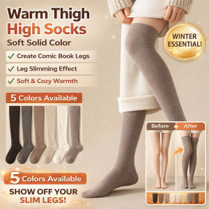 Thermal Over-Knee Socks Leg Shaping/Comic Legs Effect/Womens Winter Warmth Soft Snug Fit/High Tube Calf Socks For Commuting Dating