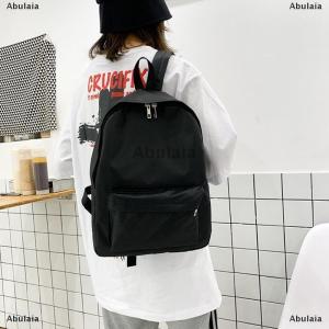 [COD] Abulaia Korean Fashion Solid Backpack Student Schoolbag Women Men Large Capacity Travel Bag Fashion Backpack
