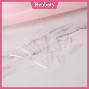 Heabety Mở Rộng Móng Tay Poly Kép Hình Dạng 60Pcs Nail Gel Khuôn Nhanh Chóng Xây Dựng Lời Khuyên Tái Sử Dụng Móng Tay Nghệ Thuật Công Cụ Cho Nhanh Salon Nhà Tự Làm Sử Dụng