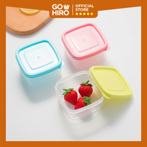 Wadah Penyimpan Makanan Plastik BPA Free / Toples Bumbu Serbaguna Kotak 500ml Best Quality