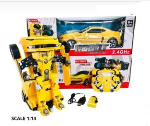 2 in 1 Listrik RC Mobil besar Transformasi Robot Anak Laki-laki Mainan Luar Ruangan Remote Control Olahraga Deformasi Mobil Robot Model Mainan transformer bumbelbee remot kontrol SNI promo discount