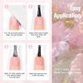 Jelly Nude Gel  Set, 10Pcs Sheer Milky White Pink Transparent Gel Polish Kit UV LED  Polish Colors Varnish Nail Art DIY Salon 7ML. 