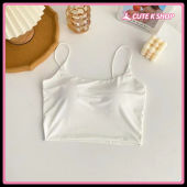 Ready Stock🇲🇾 scamisole top singlet woman baju singlet wanita singlet with bra pad 内搭 吊带上衣女 帶胸墊 上衣