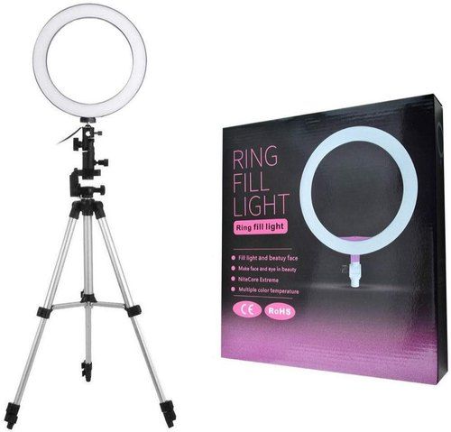 PAKET RING LIGHT SELFIE 26CM PLUS TRIPOD PHONE HOLDER TIKTOK VLOGGER  LIVE TRIPOD STANDING Lazada Indonesia
