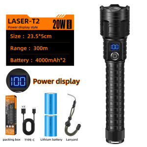 WEST BIKING Outdoor Flashlight Type-C Charging Camping Hiking Highlight Torch Zoom Emergency Multi-Functional Spotlight Aluminum Alloy USB Hand Lantern Led Flashlight