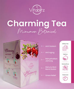 Teh Celup Herbal Bunga Teh Kesehatan Immunitas | White Tea | Vitablitz Charming Tea | Teh Kecantikan | Sachet Tea | Herbal Tea | Rose Tea |