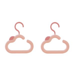 COLORF 2PCS Plastic Aroma Cloud Hook Colorful Hat Storage Hanger Space Saving Hanging Scarf Tie Hanger Home Use