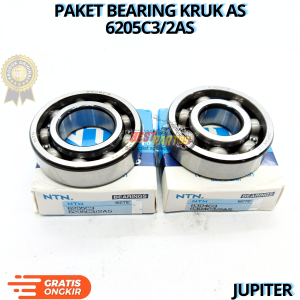 Paket bearing kruk as 6205C3/2ASJUPITERNTN Berkualitas original asli ori dan presisi dijamin awet