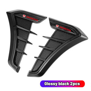 High quality 2pcs Carbon Fiber Car Fender Decoration Side Blade Badge Automobile Exterior Sticker For Honda Civic City CR-V Jazz Accord Odyssey Brio Mobilio Fit HR-V Pilot Shuttle Legend CR-Z CRX Freed Integra S2000 Element FR-V Insight NSX Passport Prelu