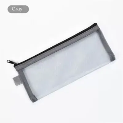【 Discount 】 1pcs Transparent Mesh Pencil Bag Transparent Triangle Pencil Bag Nylon Durable Material Pencil Box Student Stationery Supplies