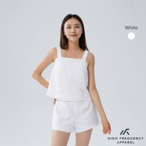 HFA Womens Padded Sleeveless Top with Ruched Straps