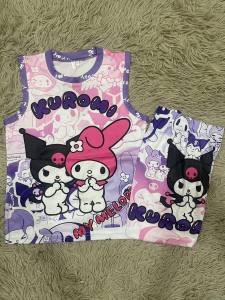 KIDS JERSEY TERNO FOR GIRLS KUROMI 2-7 YRSOLD