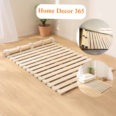 Giường Cuộn Trải Sàn Nhật Bản Thông Minh Gập Gọn 80cm - 1m2 x 2m Giường Pallet Cuộn Gỗ Thông Cao Cấp