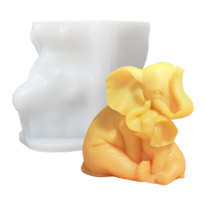 Elephant Mommy and Baby Silicone Molds for Epoxy Resin Soap Home Decoration Making Gypsum Silicone Molds